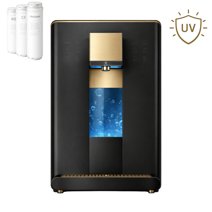 Umkehrosmose‑System – Modell 6 | RO‑Filtration in 6 Stufen, RO‑Membran + Aktivkohle + UV inklusive