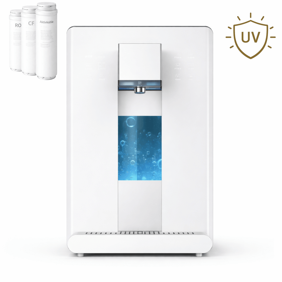 Umkehrosmose‑System – Modell 6 | RO‑Filtration in 6 Stufen, RO‑Membran + Aktivkohle + UV inklusive